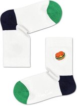 Happy Socks Kids Burger Embroidery Socks, 4-6 jaar, Maat 28/31