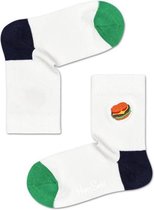 Happy Socks Kids Burger Embroidery Socks, 2-3 jaar, Maat 24/26