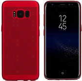 Hoes Mesh Holes voor Samsung S8/S8 Duos Plus Rood