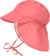 Lässig Splash & Fun Sun Protection Zonnehoed Flaphoed met UV bescherming -  Coral 9-12 maanden, maat 48/49