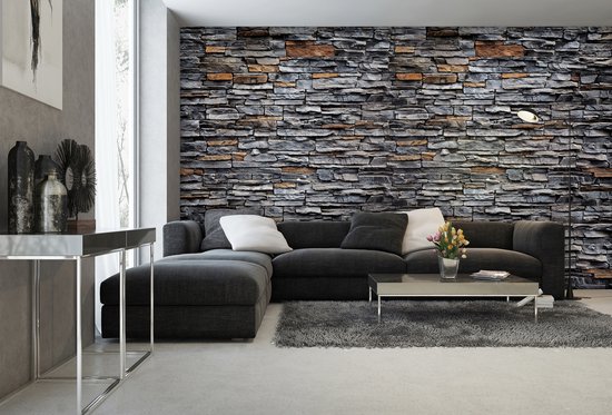 Photomural gris, revêtement mural