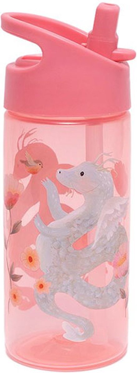 Petit Monkey drinkfles Dragon Peony Pink