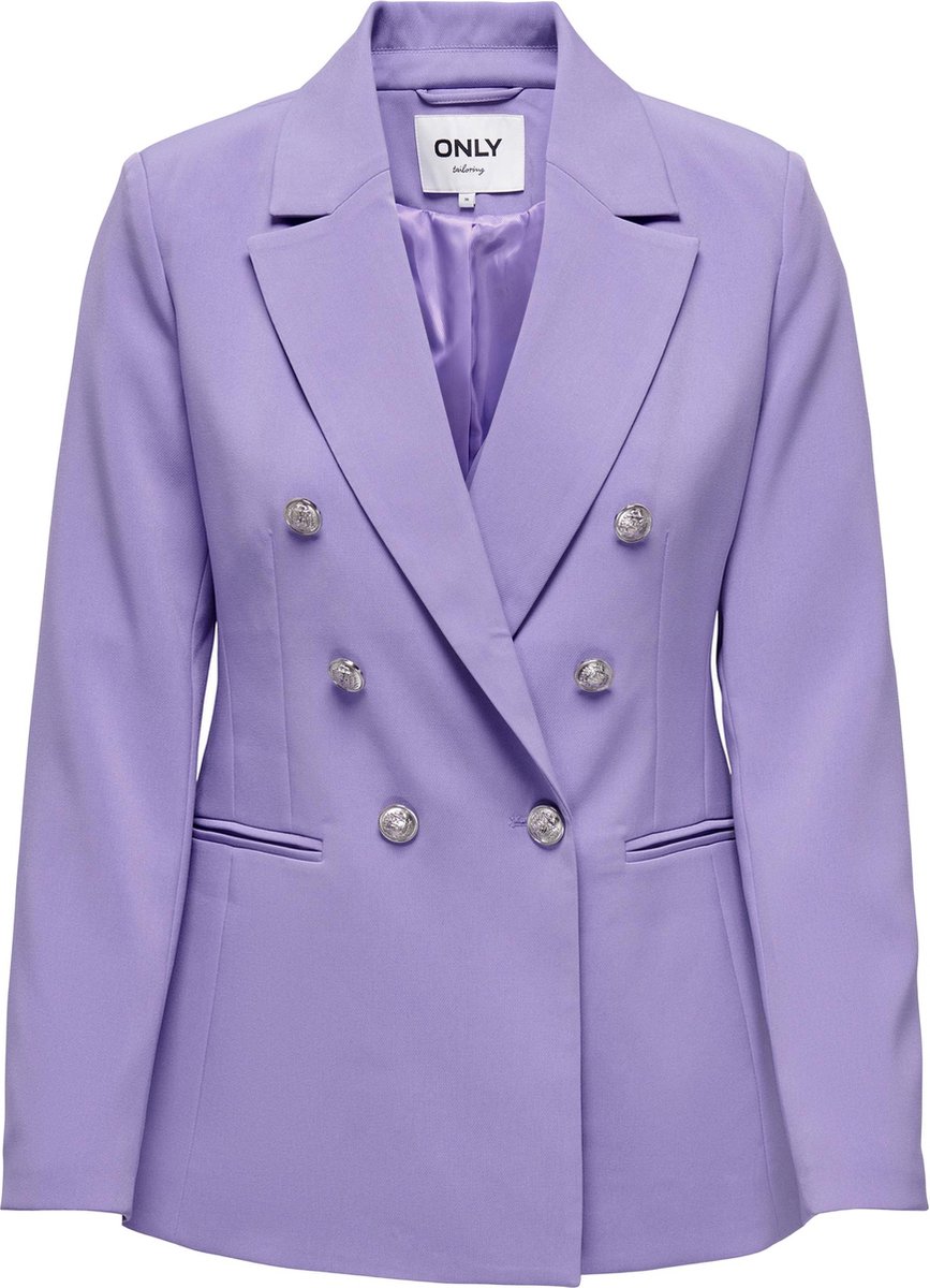 Only Blazer Onlastrid Life L/s Fitted Blazer Cc 15245222 Paisley Purple Dames Maat - 38