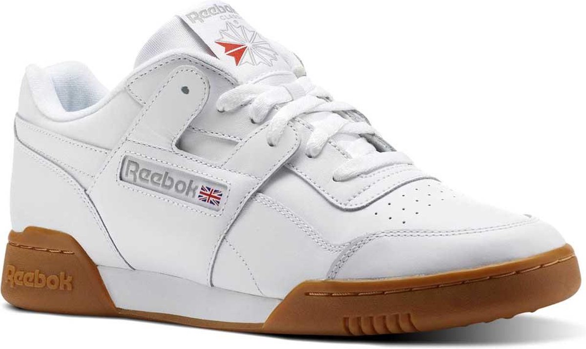 REEBOK CLASSICS Workout Plus Sneakers - White / Carbon / Classic Red / Reebok Royal / Gum - Heren - EU 39