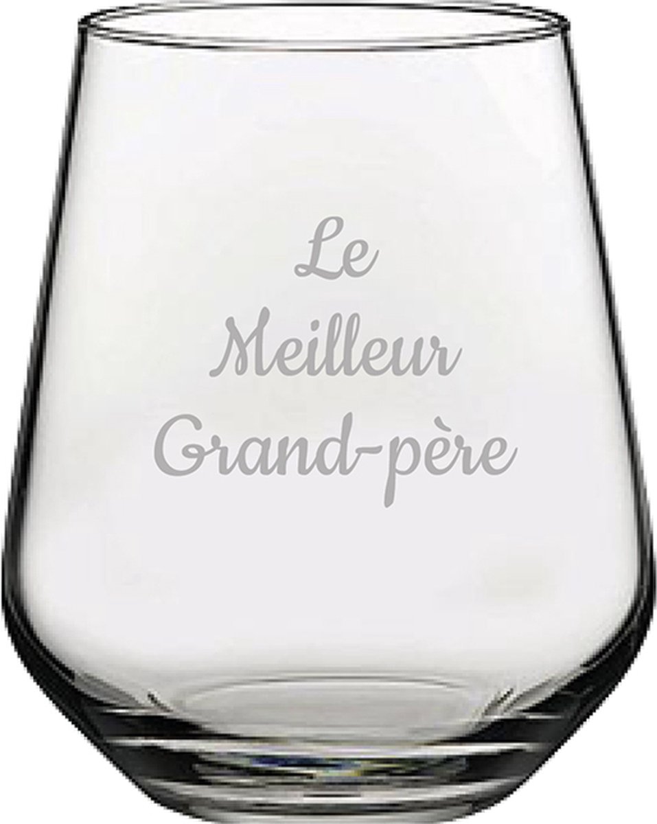 Drinkglas gegraveerd - 42,5cl - Le Meilleur Grand-père