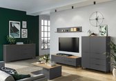 Germania California 164 cm TV meubel Grafiet / Eiken