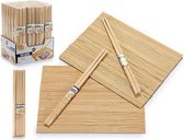 Sets de table et baguettes Kinvara Sushi - 2 pers. - beige - Service à sushi