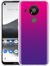 Nokia 3.4 Hoesje roze paarse cirkels - Designed by Cazy