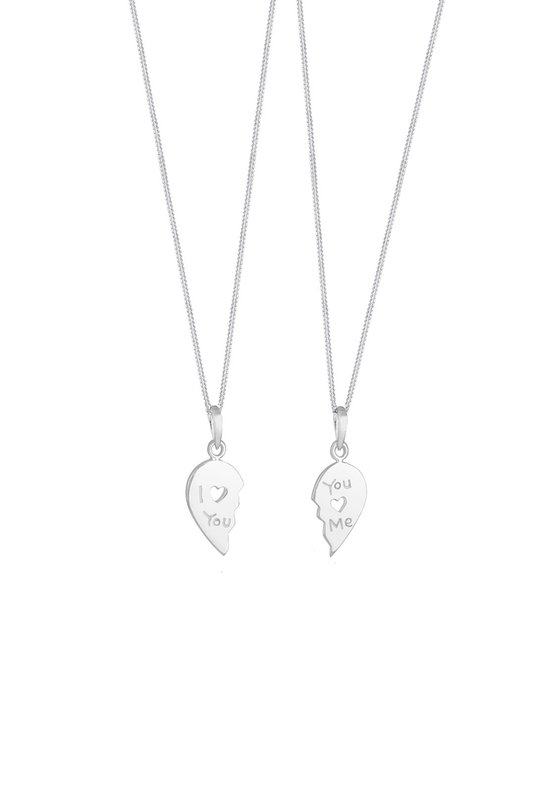 Elli halsketting choker hartje 925 sterling zilver - Sieraden