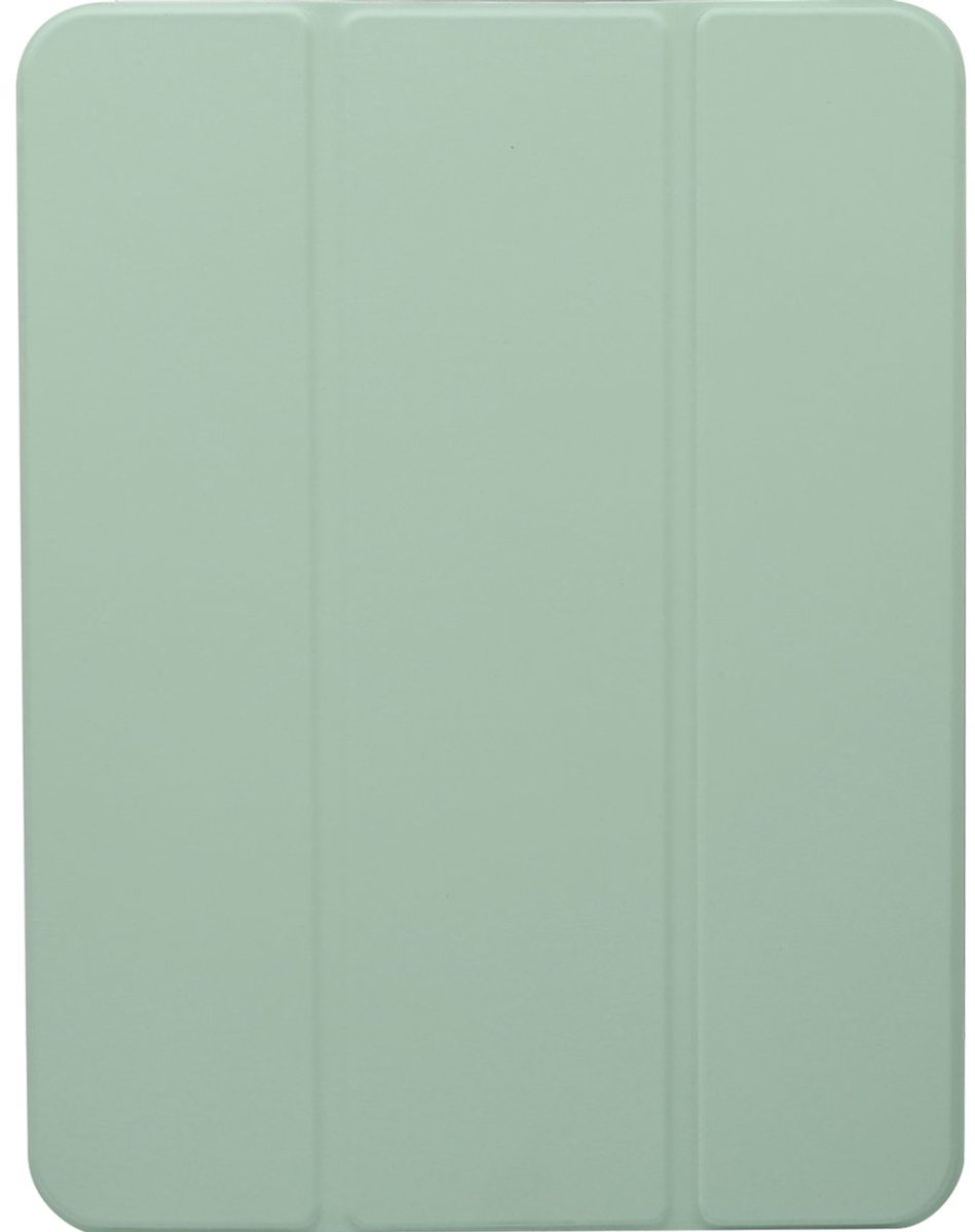 Mobigear Tablethoes geschikt voor Apple iPad 10 (2022) Hoes | Mobigear Tri-Fold Gel Bookcase + Stylus Houder - Groen