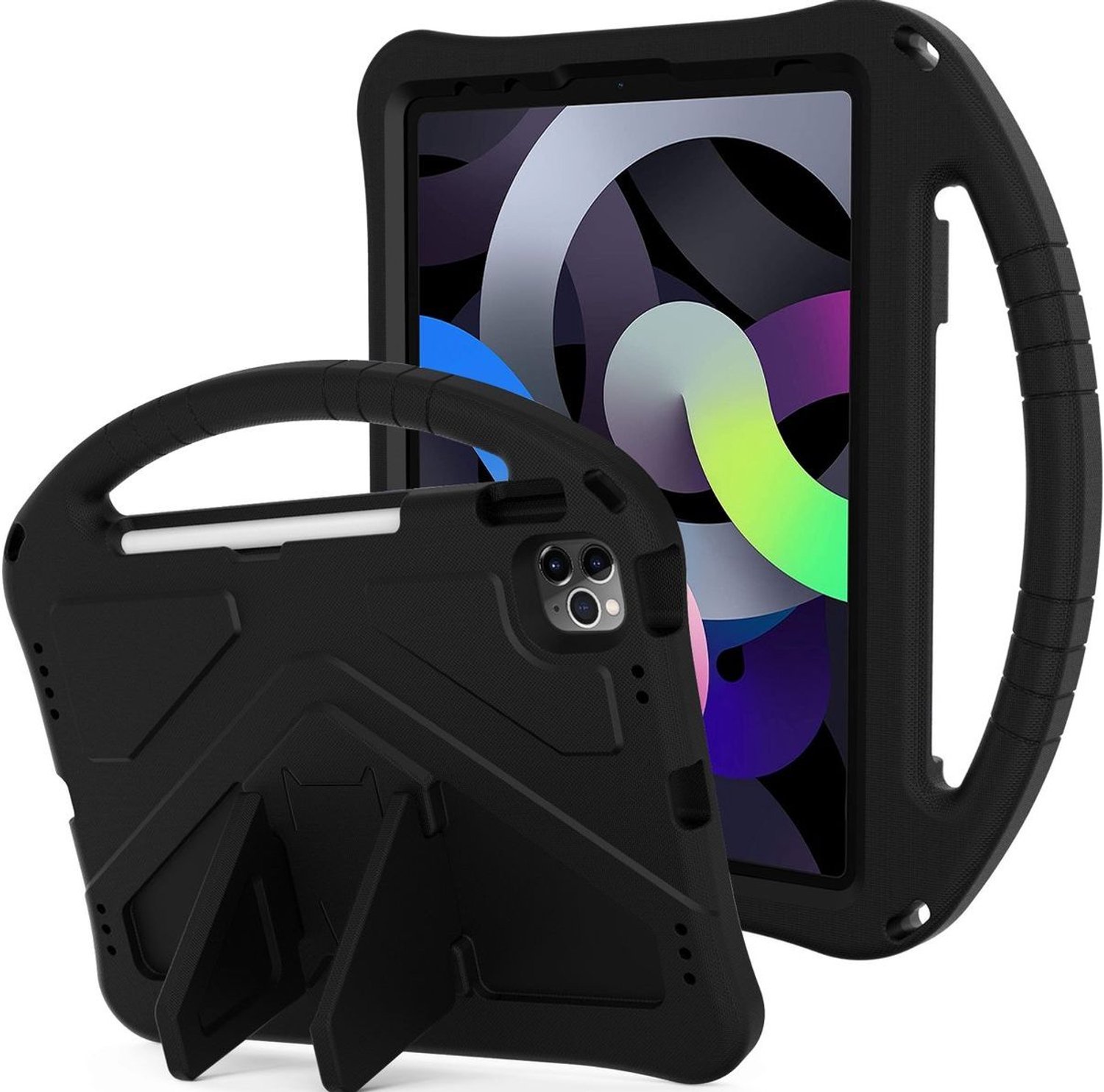 Mobigear AeroArmor - Apple iPad 10 (2022) Kinder Tablethoes met Handvat - Zwart