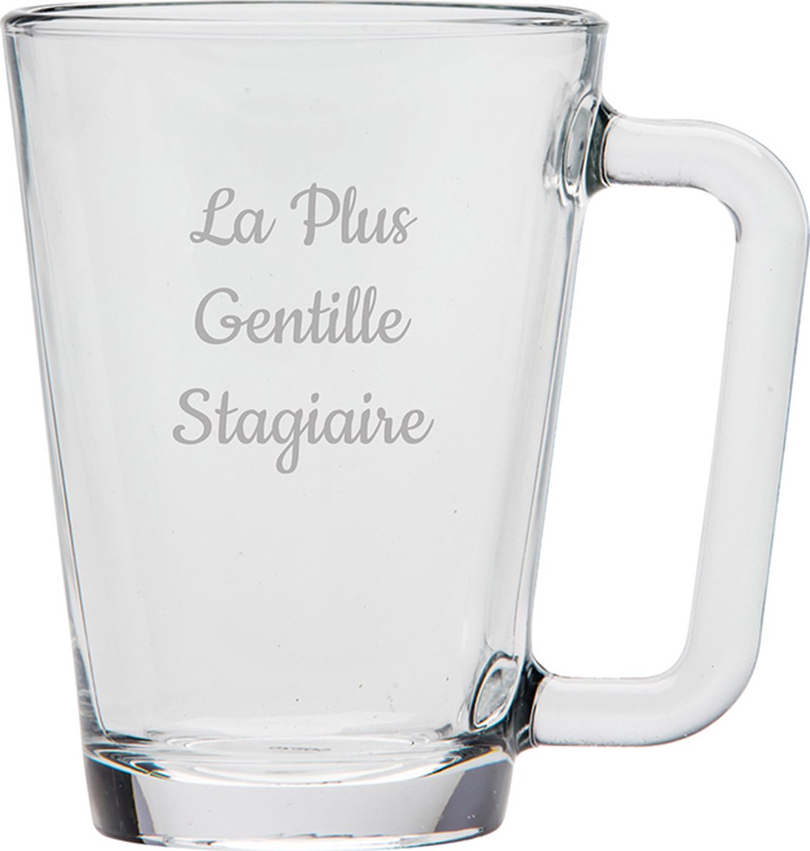 Theeglas gegraveerd - 26cl - La Plus Gentille Stagiaire