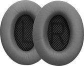 kwmobile 2x oorkussens geschikt voor Bose Quietcomfort 35 35II 25 15 / QC35 QC35II QC25 QC15 - Earpads voor koptelefoon in lichtgrijs