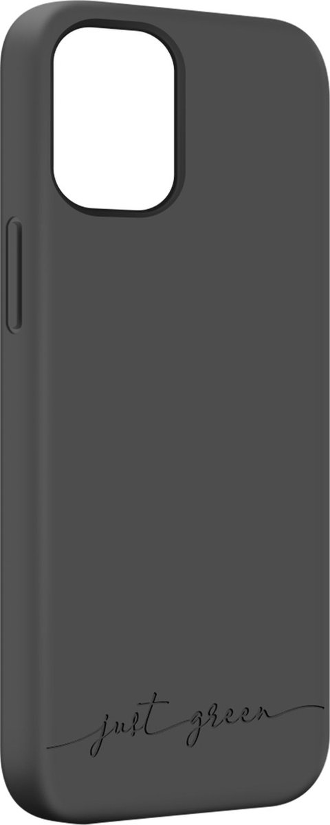 Apple iPhone 12 Mini biologisch afbreekbaar, Just Green zwart hoesje