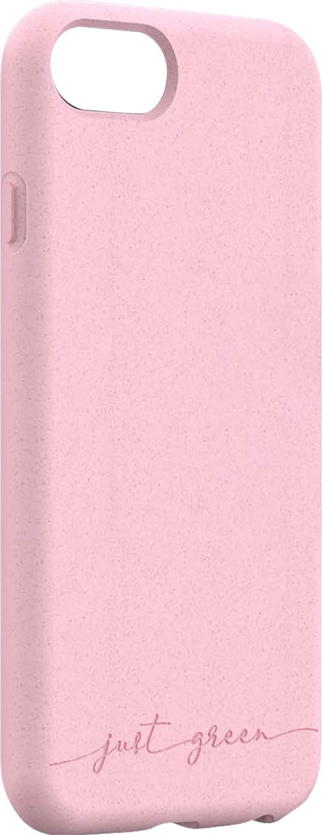 JUST GREEN, Beschermhoes Geschikt voor Apple iPhone 6/7/8/SE/SE22 Natura Recyclebaar, Roze