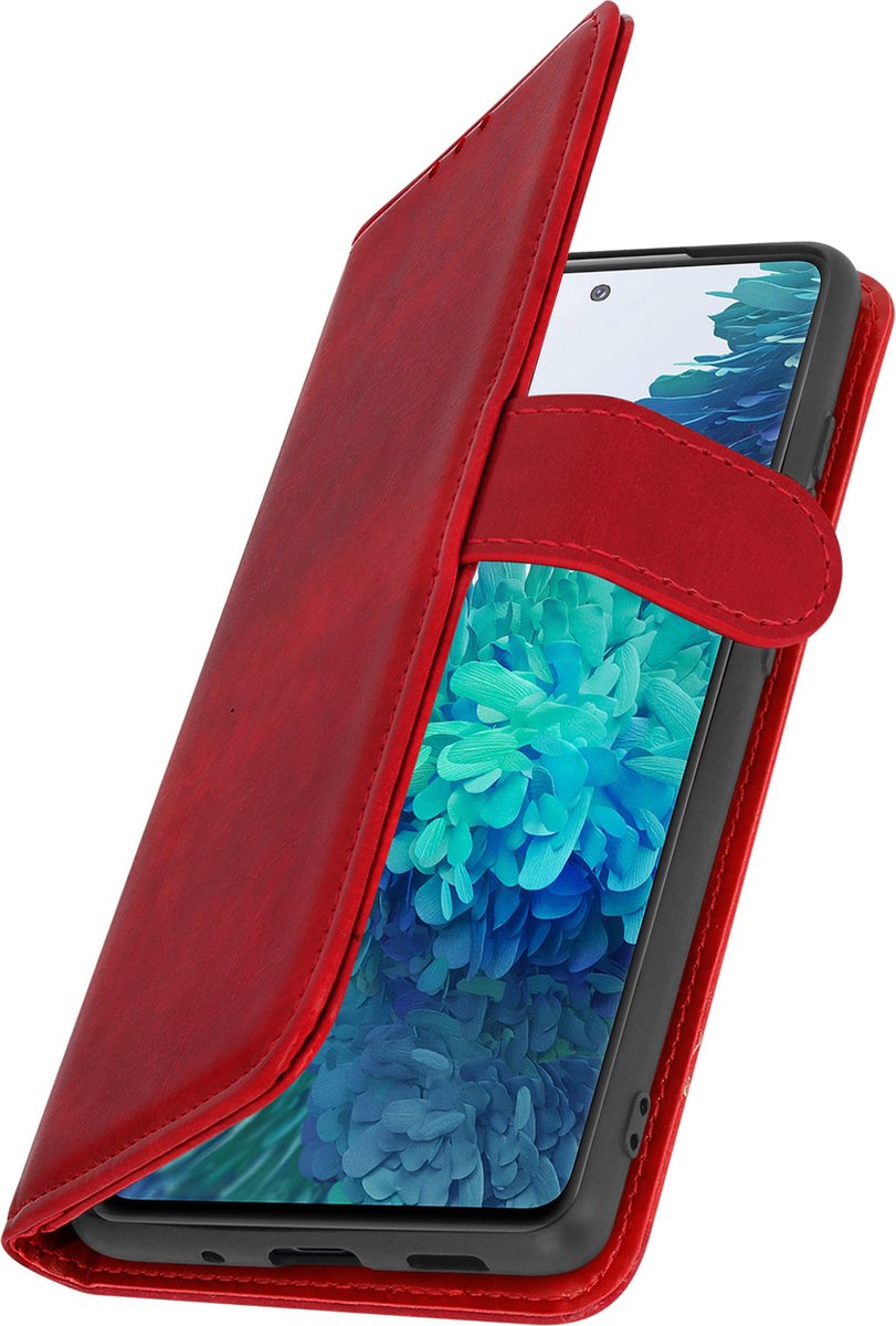 Geschikt voor Samsung Galaxy S20 FE Wallet Case Kaarthouder rood