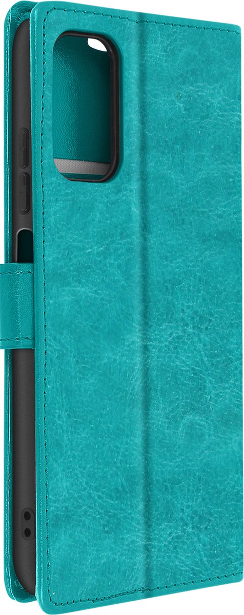 Geschikt voor Xiaomi Redmi Note 10 Pro Wallet Case Kaarthouder turquoise