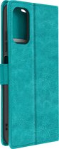 Convient pour Xiaomi Redmi Note 10 Pro Wallet Case Card Holder turquoise