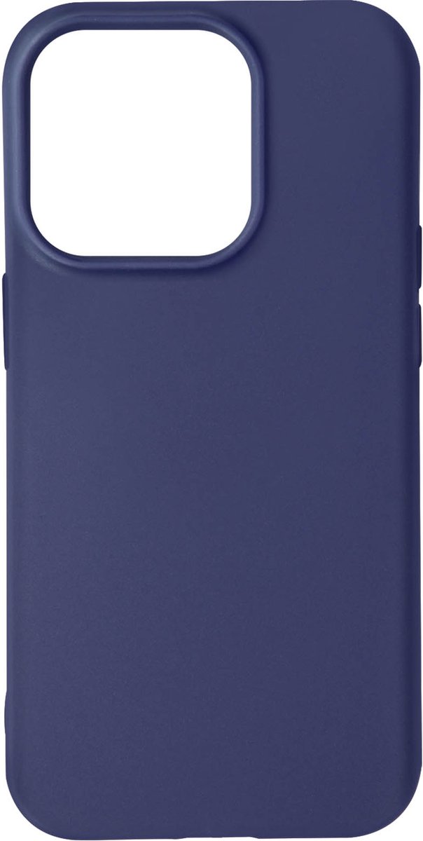 Geschikt voor Apple iPhone 14 Pro Max siliconen hoes Matte afwerking antivlek donker