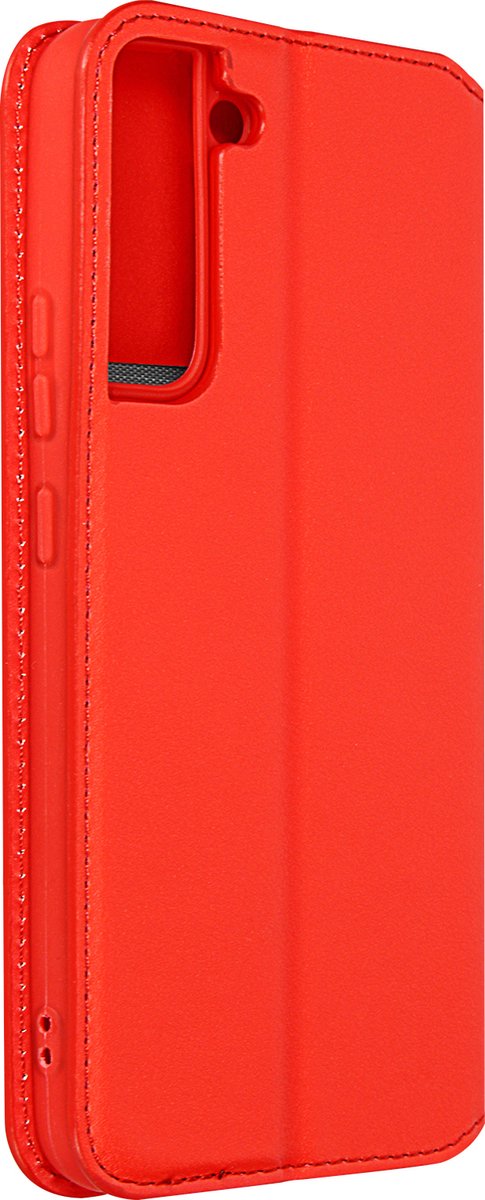 Hoes Geschikt voor Samsung Galaxy S22 Plus klep portefeuille, video standaard rood