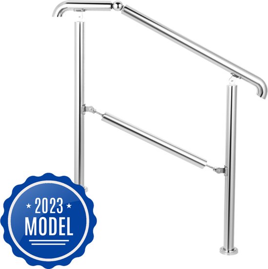 Trap Leuning Kit, RVS Rond | Trapleuning Handrails voor binnen en buiten - Wandmontage Metalen gang Veiligheidsgreepstang Steunstang, 30cm - 600cm (Size : 420cm Trap Leuning Kit, RVS Rond | Trapleuning Handrails voor binnen en buiten - Wandmontage Metalen gang Veiligheidsgreepstang Steunstang, 30cm - 600cm (Size : 420cm