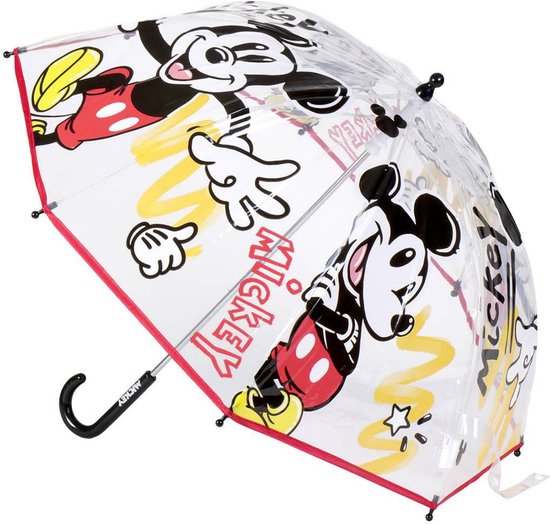 Parapluie enfant Disney Mickey Mouse - transparent - D71 cm