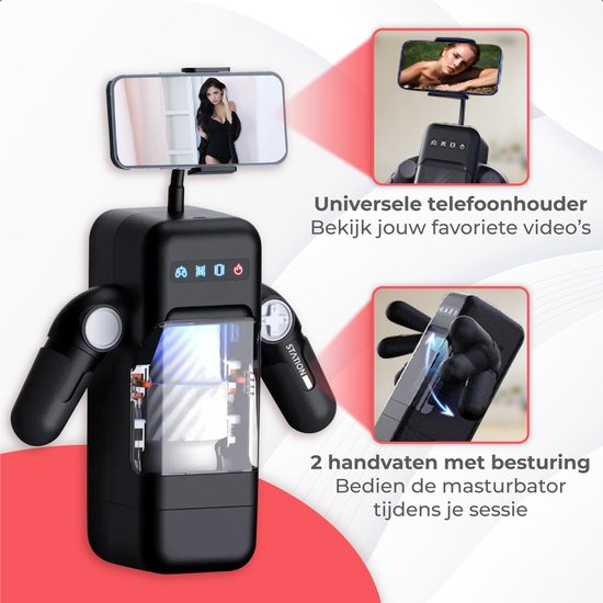 Nuvance Masturbator voor man - Warmte Functie - Pocket Pussy - Sex Toys voor Mannen - Masturbators - Seksspeeltjes