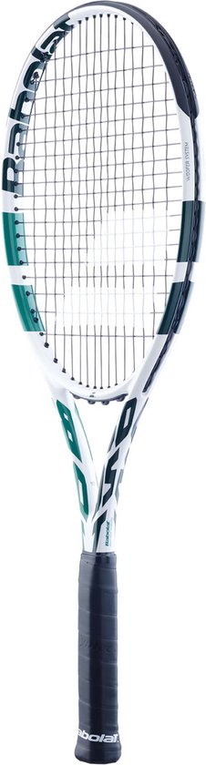 Babolat, Tennisracket model Boost Drive, Grip 1, blauw oranje wit, licht frame van grafiet, grote zeef, touwplan 16 x 19, voor casual spelers die gemakkelijk vooruitgang willen boeken