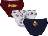 Harry Potter Griffoendor - Jongens ondergoed, slips set 3 stuks OEKO-TEX / 122-128