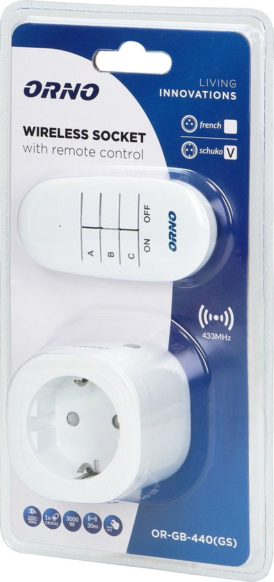 3-Pack Stopcontactenset Met Afstandsbediening - Voor Binnen En Buiten