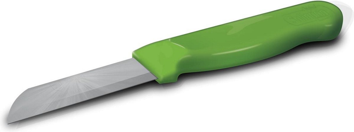 Solingen Schilmesje Robuust Handvat – RVS Glad – 16 cm met Blade Cover – Groen