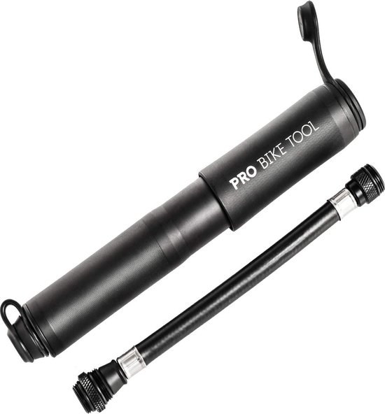 Pro Bike Tool® Mini Fietspomp, voor Presta & Schrader ventielen, 6,9 Bar/100 PSI, compact & licht, racefiets & mountainbike