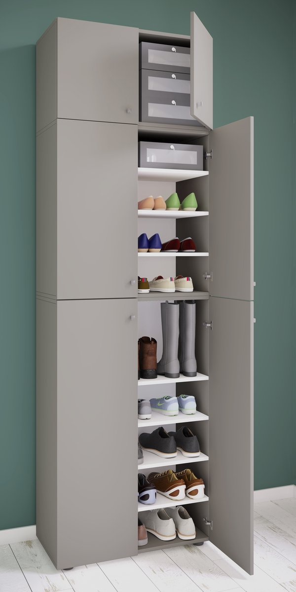 Houten Schoenenkast Met Twee Deuren