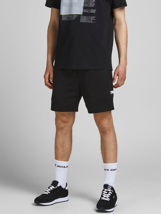 JACK & JONES Gordon Air Sweat Shorts regular fit - heren joggingbroek kort - lichtgrijs melange - Maat: XXL