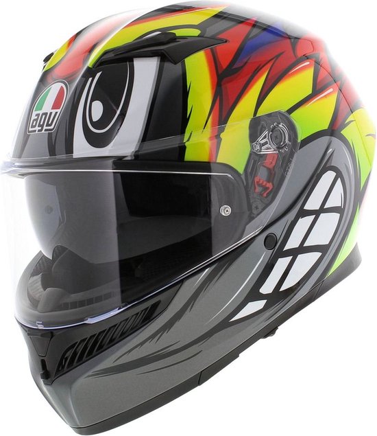 Agv K3 E2206 Mplk Birdy 2.0 Grey Yellow Red 012 M - Maat M - Helm