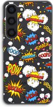 Case Company® - Hoesje geschikt voor Samsung Galaxy S23 hoesje - Pow Smack - Soft Cover Telefoonhoesje - Bescherming aan alle Kanten en Schermrand