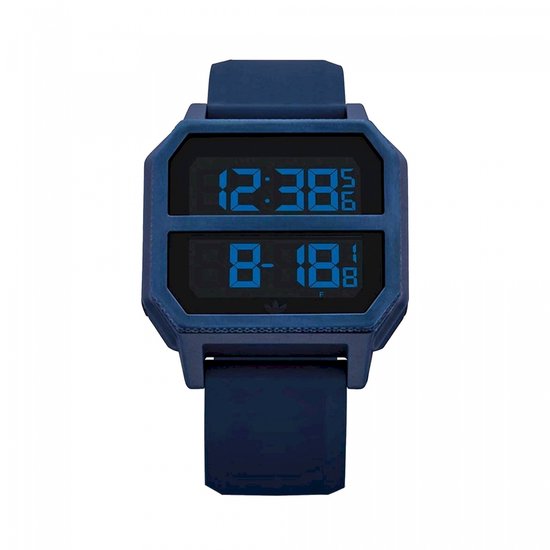 Adidas Z16-605 horloge mannen - Plastic - blauw | bol.com