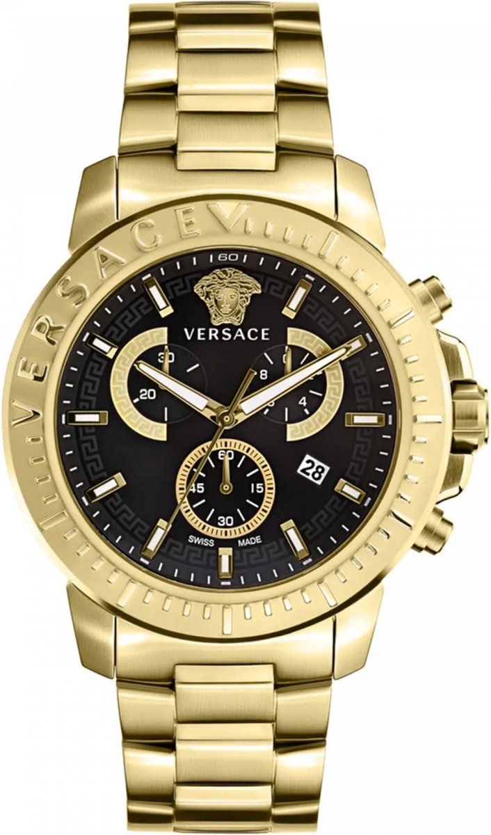 Versace VE2E00921 horloge mannen - Roestvrij Staal - goud