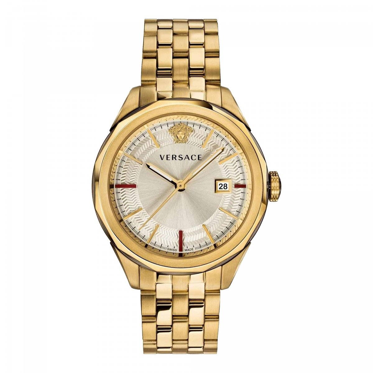 Versace VERA00618 horloge mannen - Roestvrij Staal - goud