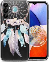iMoshion Hoesje Geschikt voor Samsung Galaxy A14 (5G) / A14 (4G) Hoesje Siliconen - iMoshion Design hoesje - Meerkleurig / Dreamcatcher
