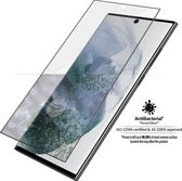 PanzerGlass Edge to Edge - Screenprotector geschikt voor Samsung Galaxy S22 Ultra Glazen Screenprotector - Case Friendly - Zwart