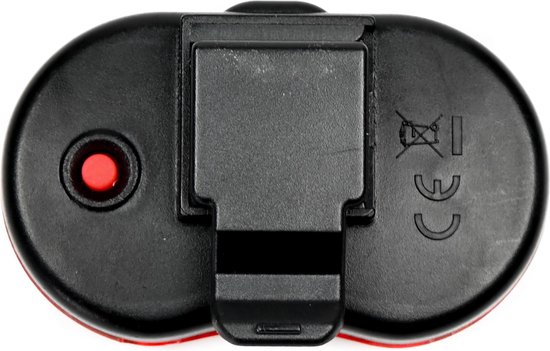 Benson Fietslamp - LED - rood - waterbestendig - 3 functies - incl. batterijen — afbeelding 4