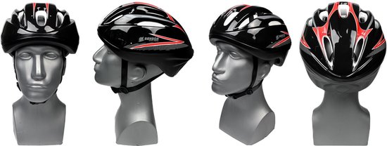Benson Fietshelm volwassenen - verstelbaar - ventilatiegaten - maat L - 58-61 cm