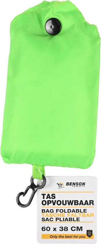 Benson Tas Opvouwbaar Polyester Felle Kleuren 60 x 30 cm 1 stuks bol