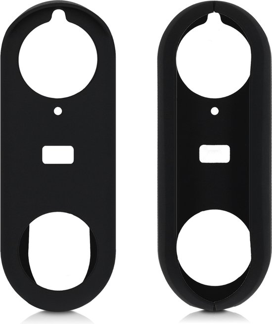 kwmobile hoes voor video deurbel - geschikt voor Nest Hello Video Doorbell - Siliconen case ter bescherming - In zwart van Merkloos — afbeelding 5