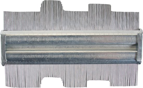 Silverline Profielmeter - Profielmal Staal - 150 mm - Maximaal Diepte 45 mm