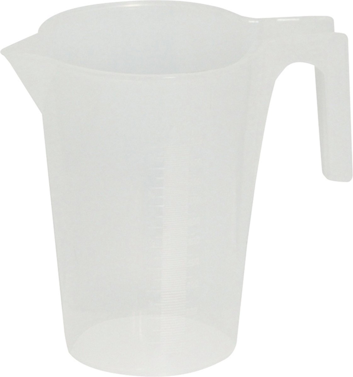 Silverline Maatbeker - 5 liter - Grote schenklip - Metrische schaalverdeling - Polyethyleen