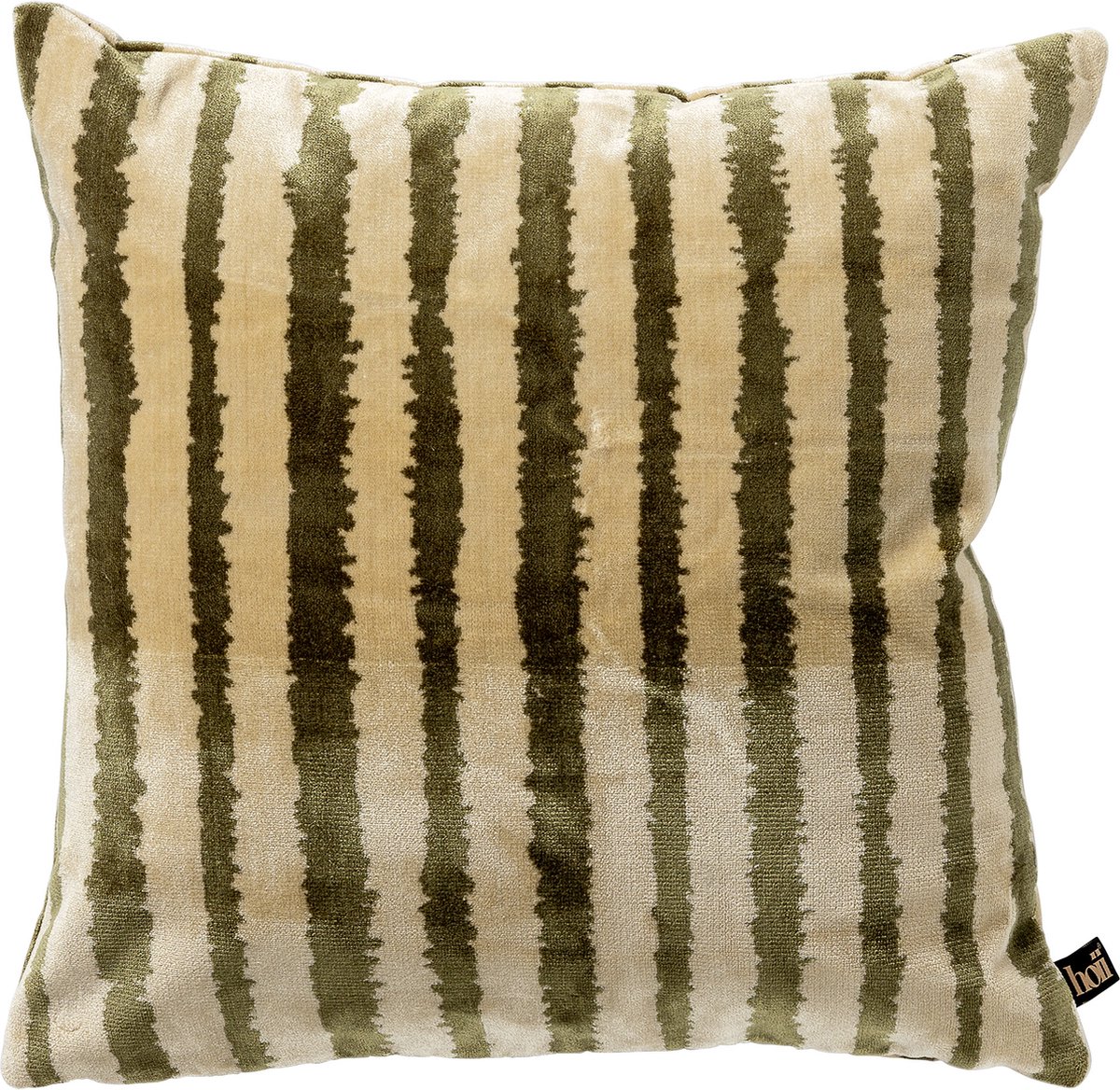 Hoii LORENZO | sierkussen 45x45 cm | Military Olive | groen | multicolor | Hoii | met duurzame kussenvulling Olijfgroen