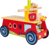 Loopkar met blokken - Werkbank - Houten speelgoed vanaf 1 jaar