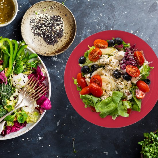 Saladeschaal set van 2 mangohout kopen
